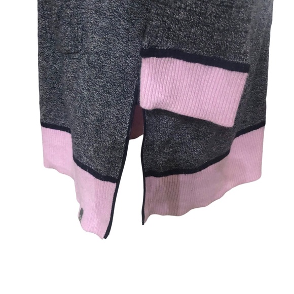 T by Talbots Mixed Marled Navy Indigo Blue Long Cardigan With Pockets Size M - Picture 8 of 10